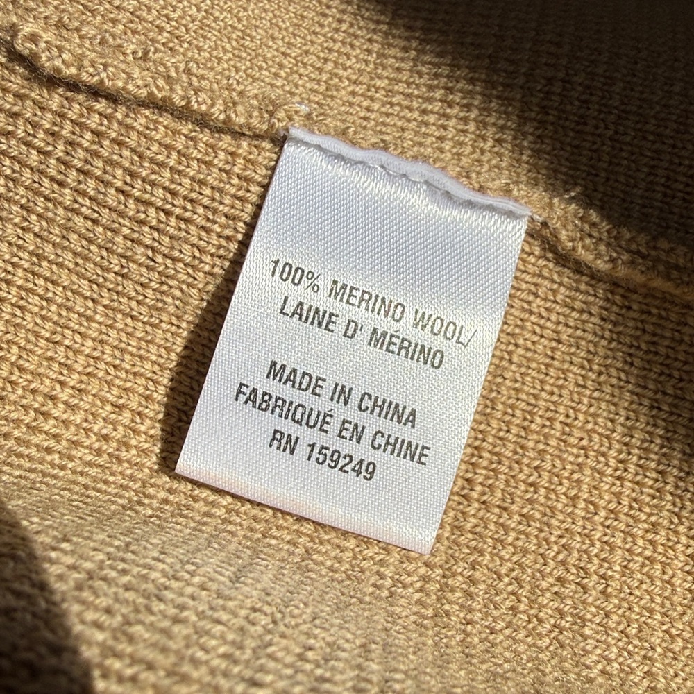 NWT TWP Camel Beige Knit Boyfriend Blazer 100% Merino Wool, size M - Picture 15 of 16